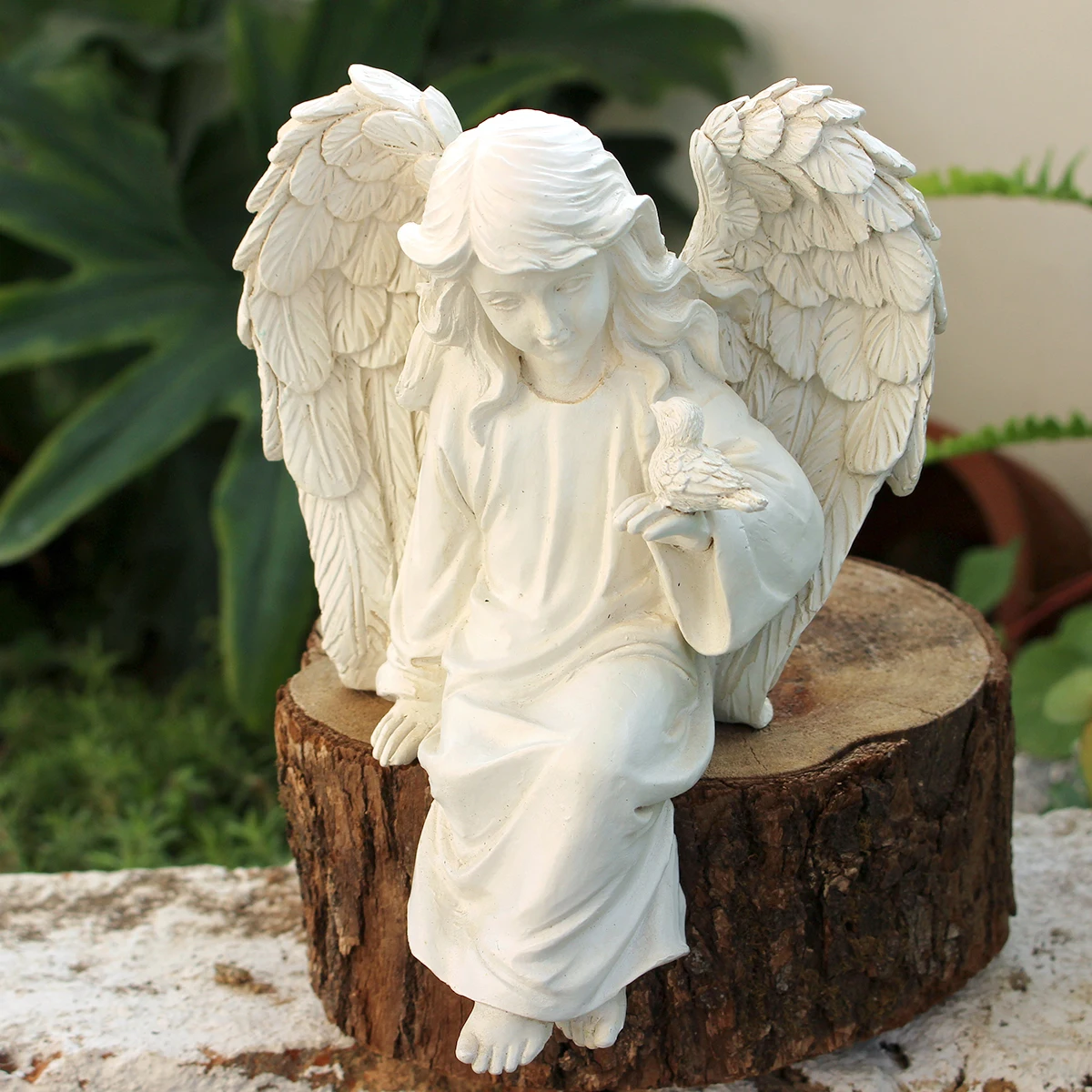 1PC/Angel Girl Wing Ornament - Resin Crafts - Home Decoration Outdoor Garden Statues - European and American Decorative Statues