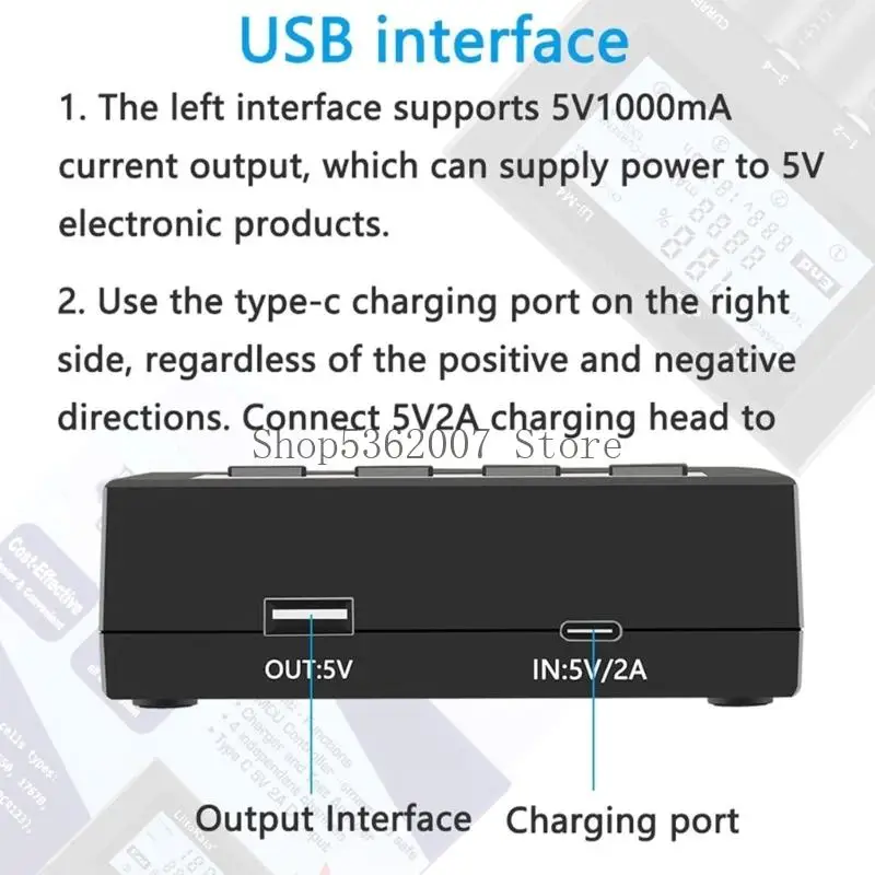 4 베이 LCD 디스플레이 배터리 충전 용량 테스터 18650 26650 22650 20700AA 3A 배터리 40JB
