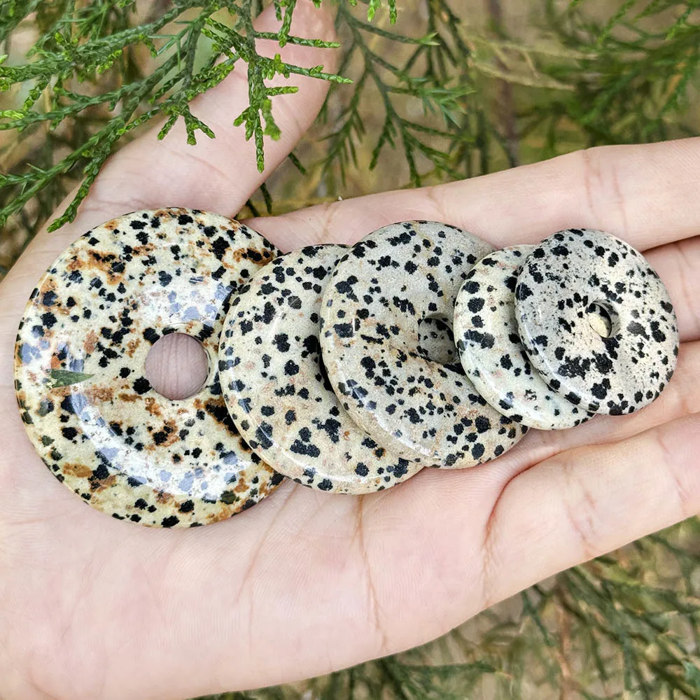 الطبيعية الدلماسية جاسبر دونت خواتم حجر الخرز ل عقد دي اي واي سوار قلادة صنع المجوهرات الاكسسوارات الخرز 30/40/50 مللي متر