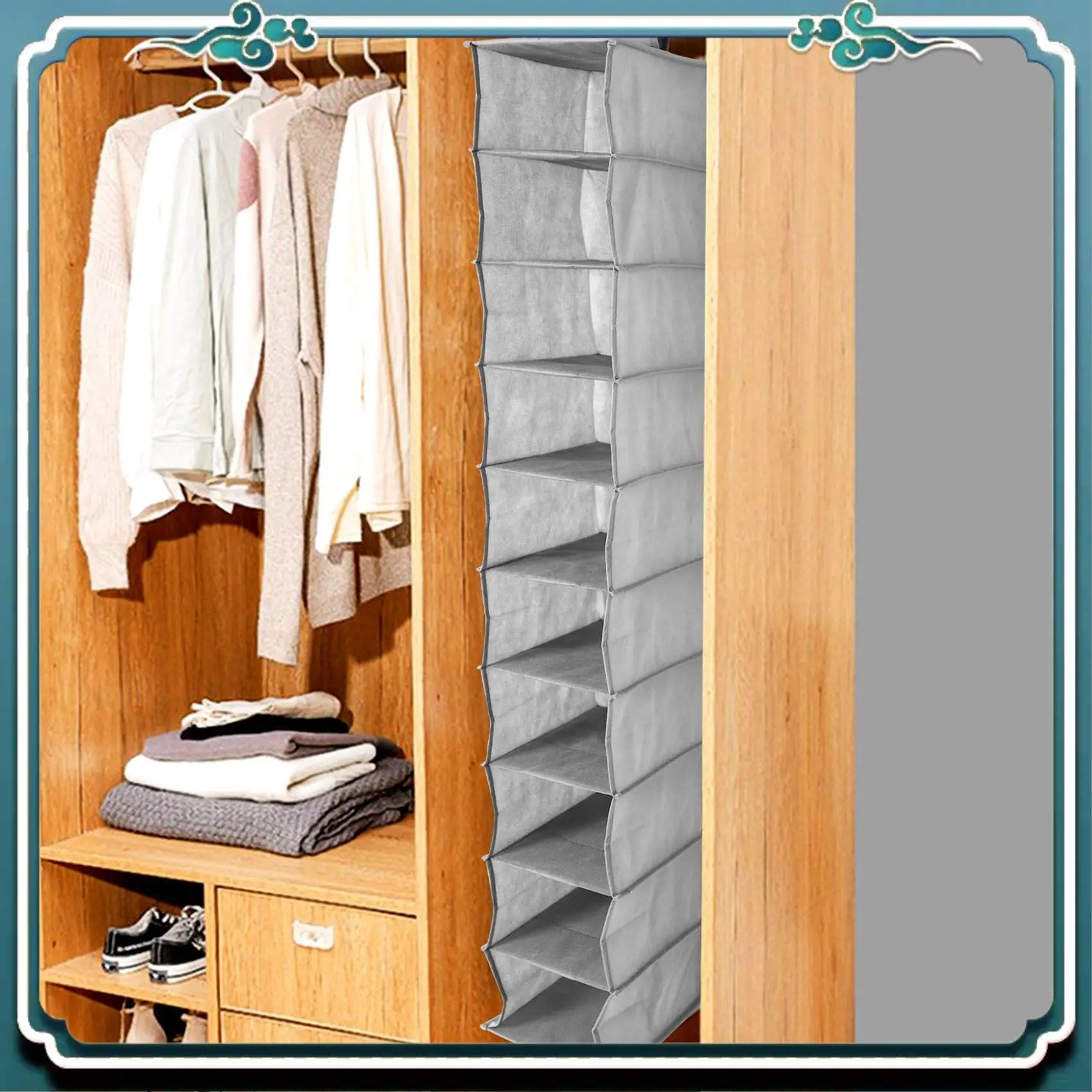 

Premium Hat Rack 10 Shelf Hanging Closet Hat Organizer For Hat Storage - Protect Your Caps & Keep Them In Great Condition - Easy