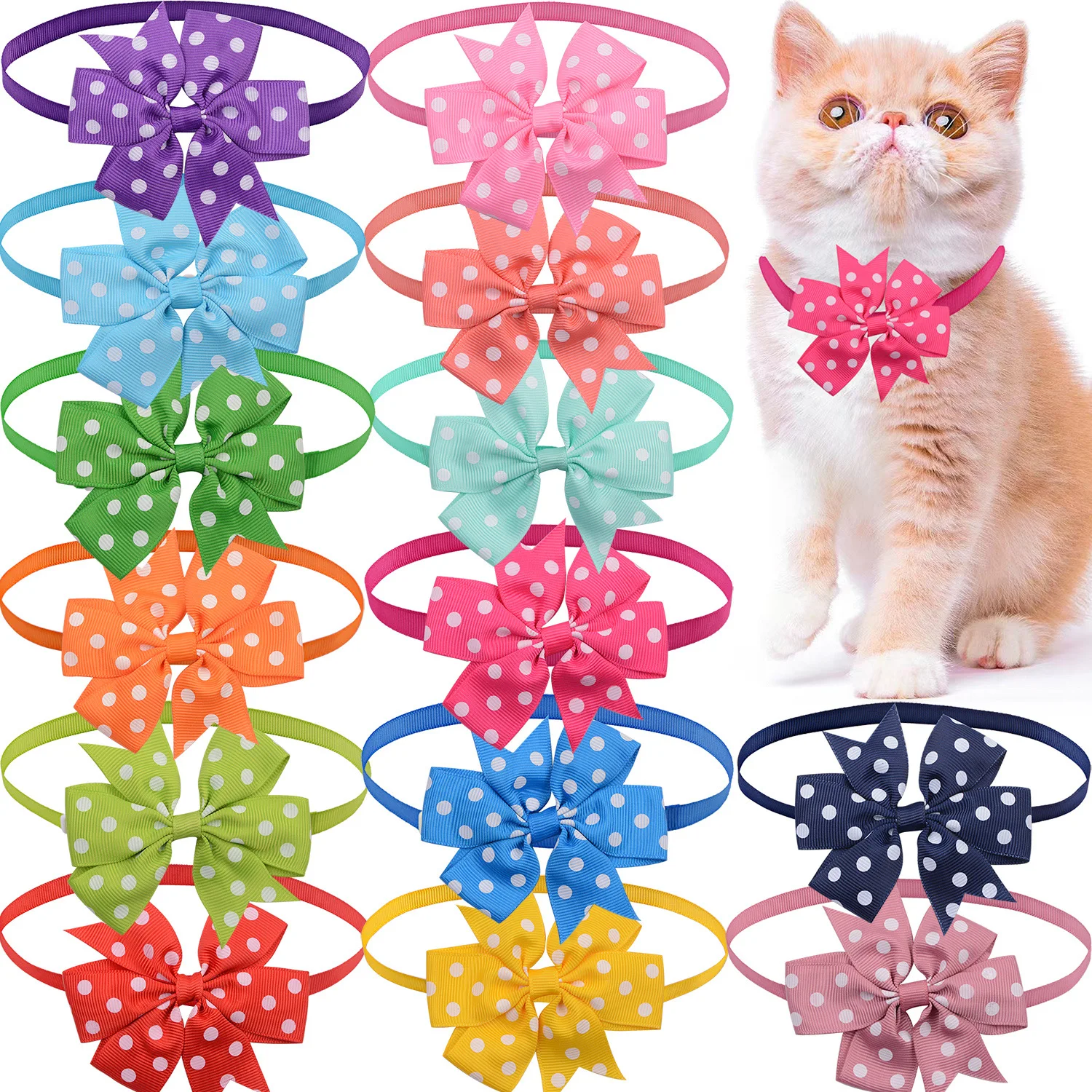 50/100pcs Pet Dog Bow Tie Bright Dogs Pets Accessories Cute Pet Dog Bowties Dog Grooming Products Pet Shop Dog Supplies