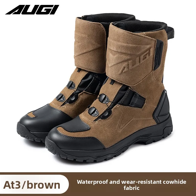 

Professional Motorcycle Boots Men Motocross Off Road Racing Boots Wear Resistant Botas Moto Anti-slip Motorcyclist Shoes
