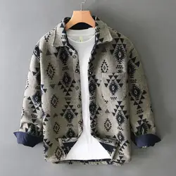 2024 Autumn/Winter New Thickened Warm Long-Sleeve Shirt Premium Brushed Fabric Skin-friendly and Trendy Shirt
