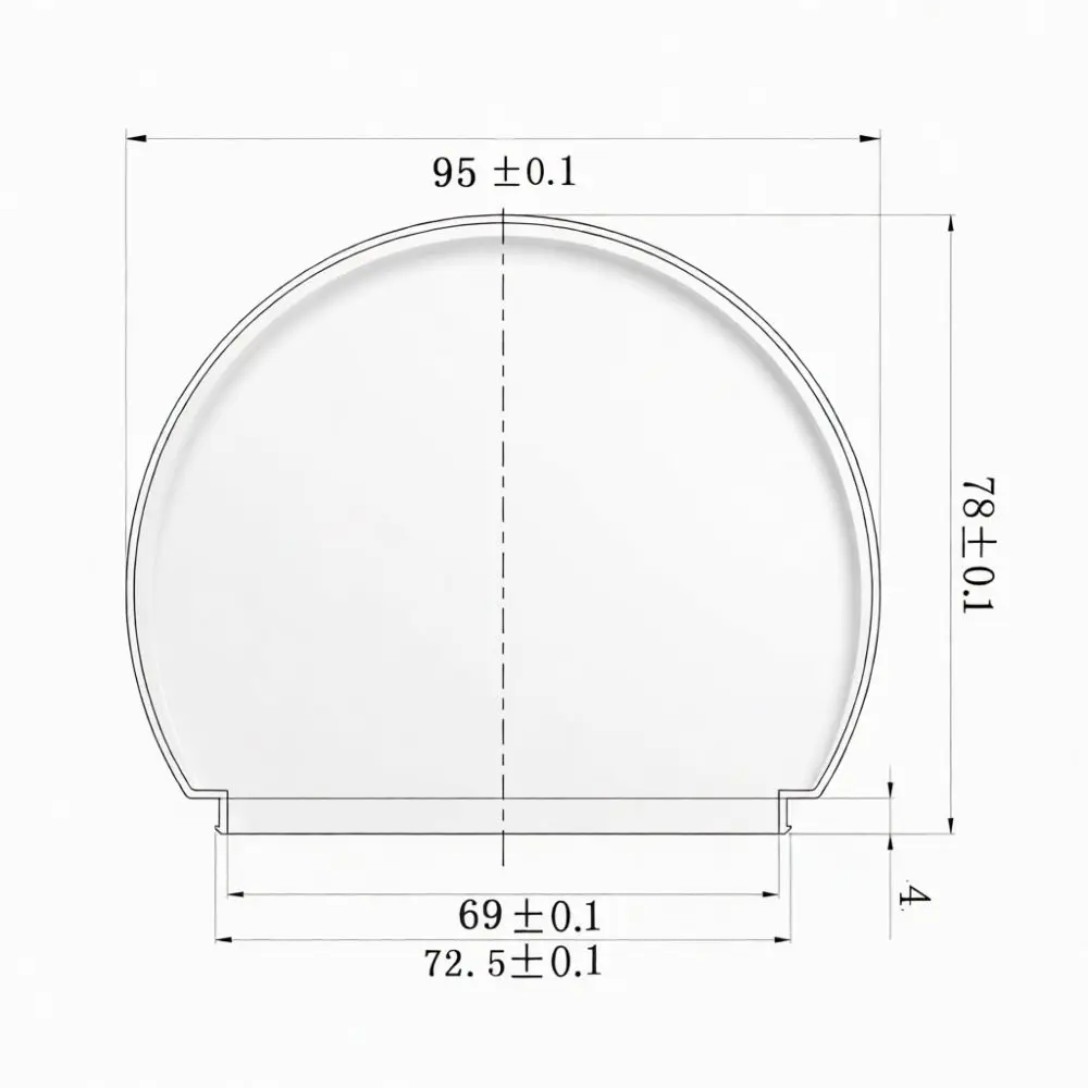 Durable PC Diffuser Cover Replacement For LED Bulb Vanity Mirror Lamp Fixtures Milky White Plastic Light Housing
