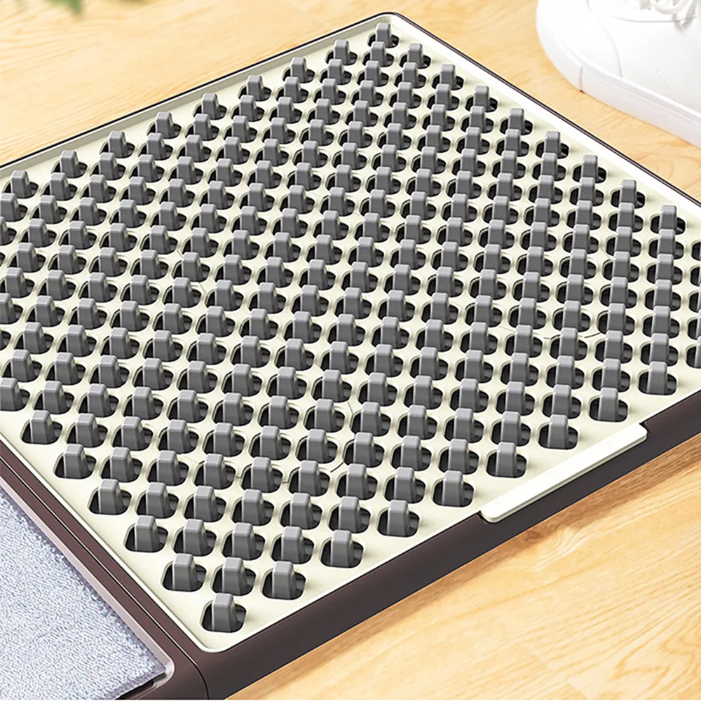 靴磨き機、家庭用靴底洗浄機、靴磨きカーペット、玄関先洗浄機