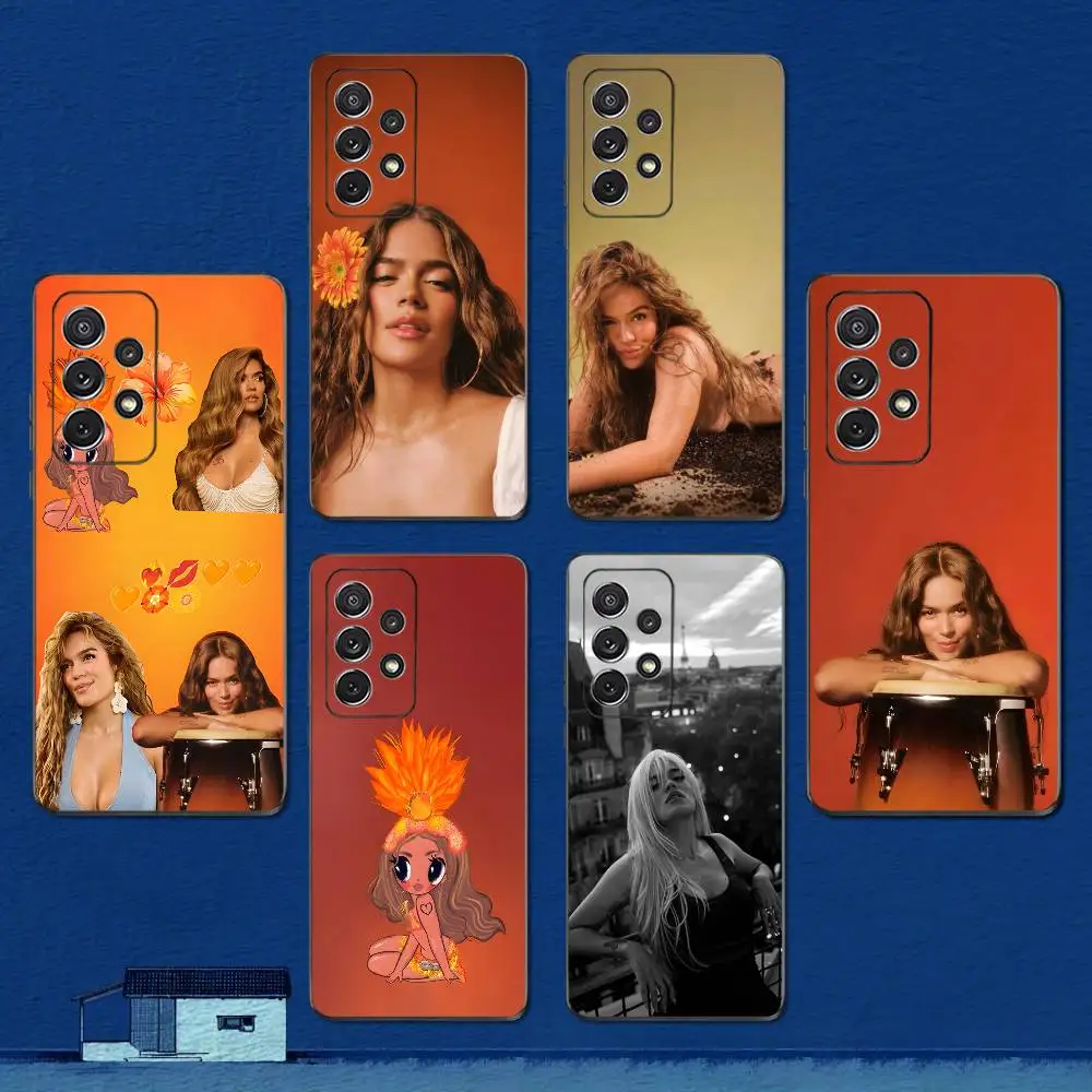 

K-Karol G T-TropicoQuetas Phone Case For Samsung S22,S21,S20,S10,S9,S25,S24,S23,Ultra,FE,Plus,Lite,Soft Silicone Black Cover