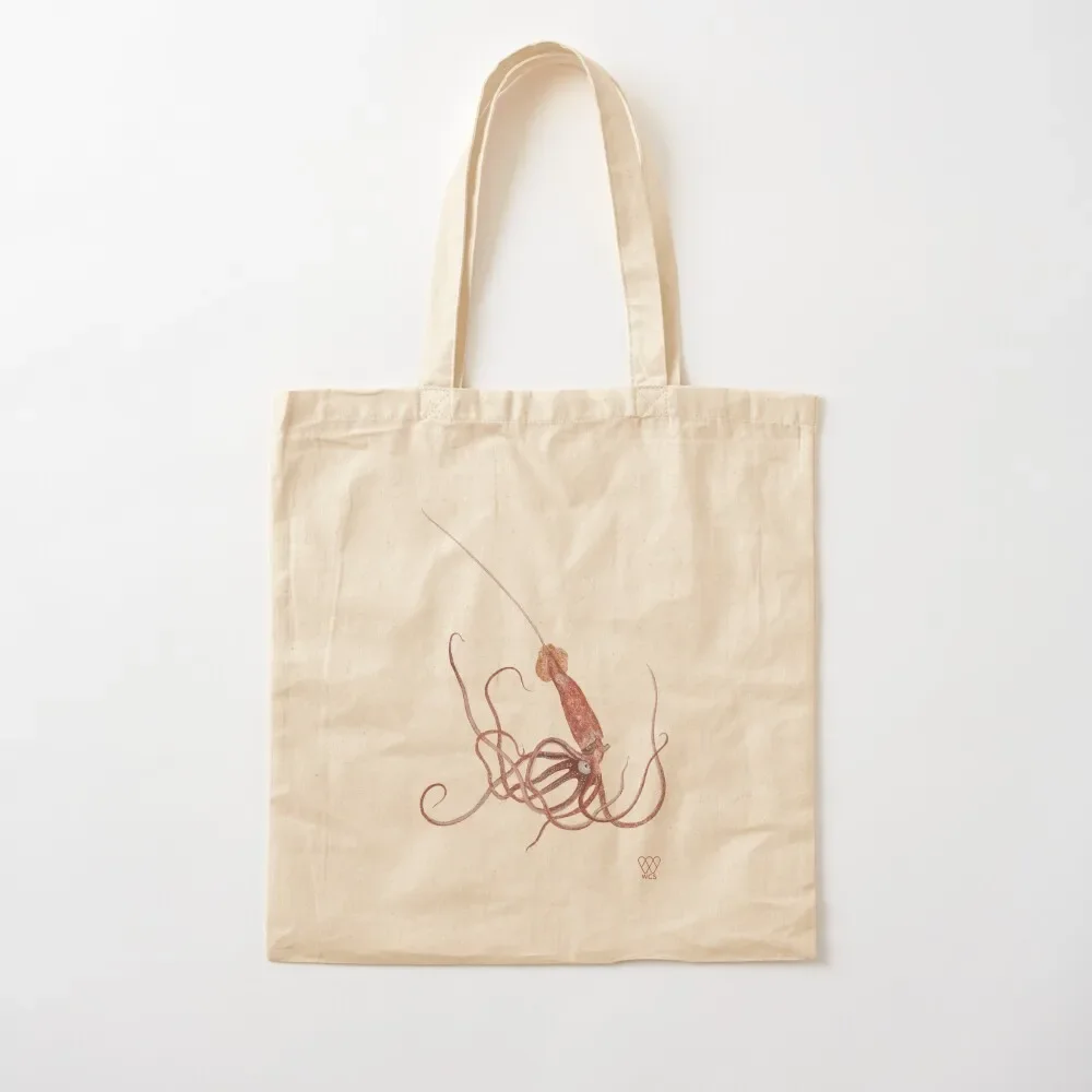 

Long-Spined Giant Squid Tote Bag shopping trolley bag custom fabric bag Candy bags Customizable tote