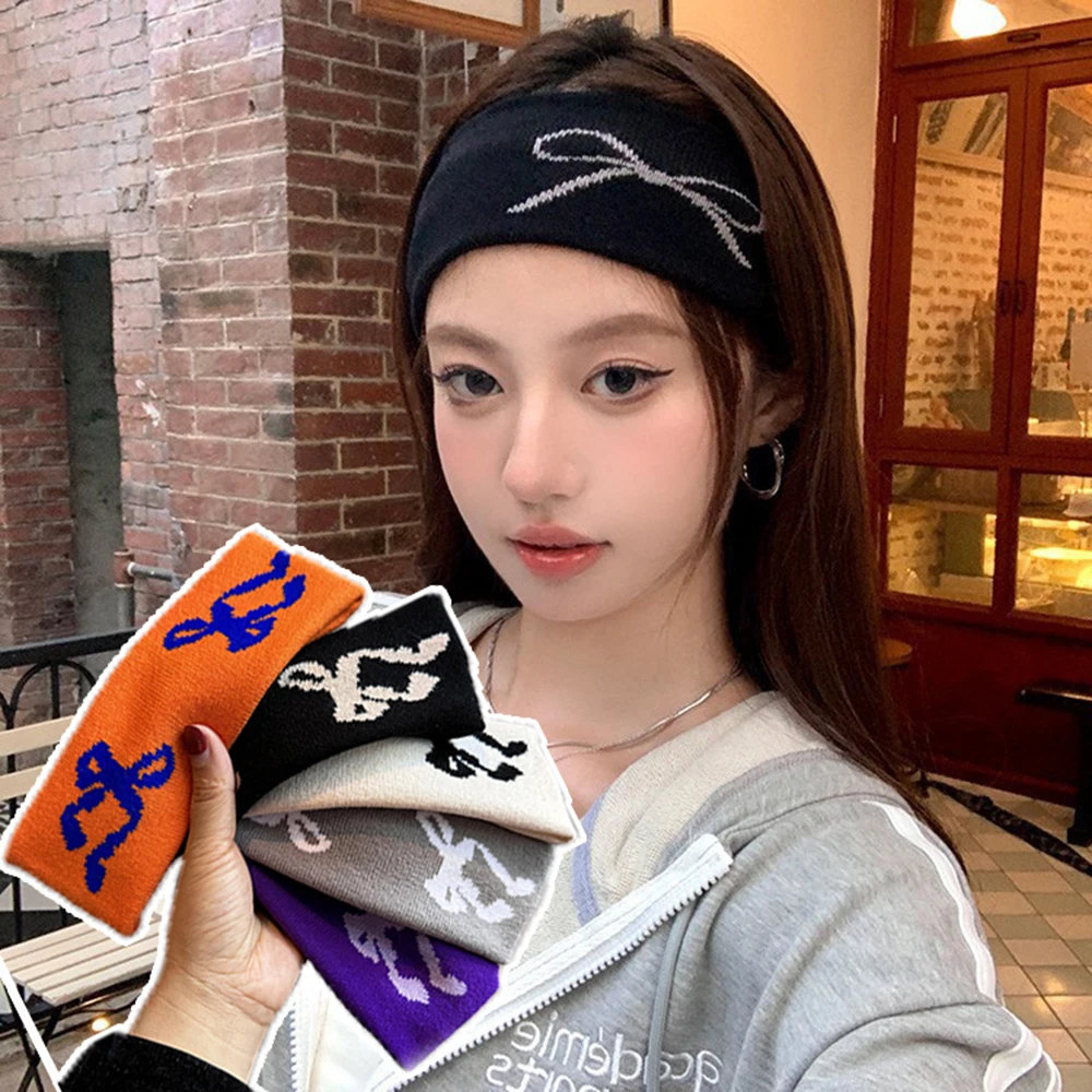 Korean Wave New FELIX Lee Know Same Black and White Pentagram Hair Band Outdoor Sports Headband Akcesoria do włosów Prezent dla fanów