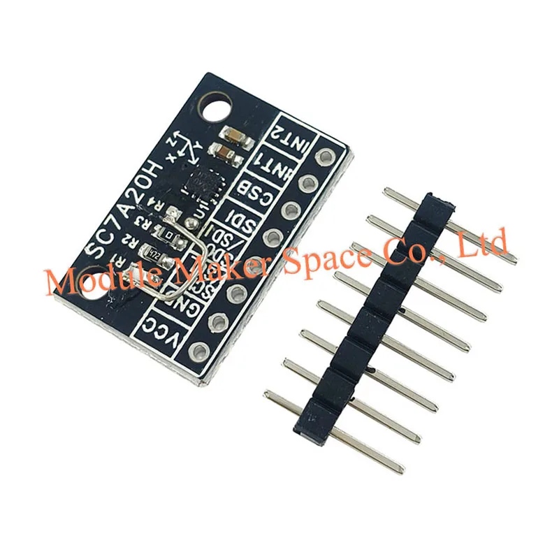 SC7A20H Triple-Axis Accelerometer Module - High Precision Tilt/Angle/Gravity Sensor with IIC SPI Interface for Arduino DIY