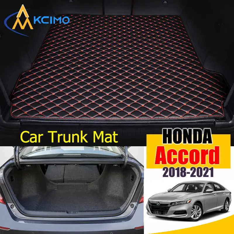 

Leather Car Trunk Mat for Honda Accord 2018-2021 Custom Cargo Trunk Liner Boot Protector Accessories Interior Trunk Mat