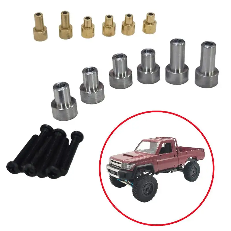 1Set For 1/12 Modified Big Wheel Special Upgrade Parts MN82 MN82S Metal Car Shell Raise The Column Heighten Bracket