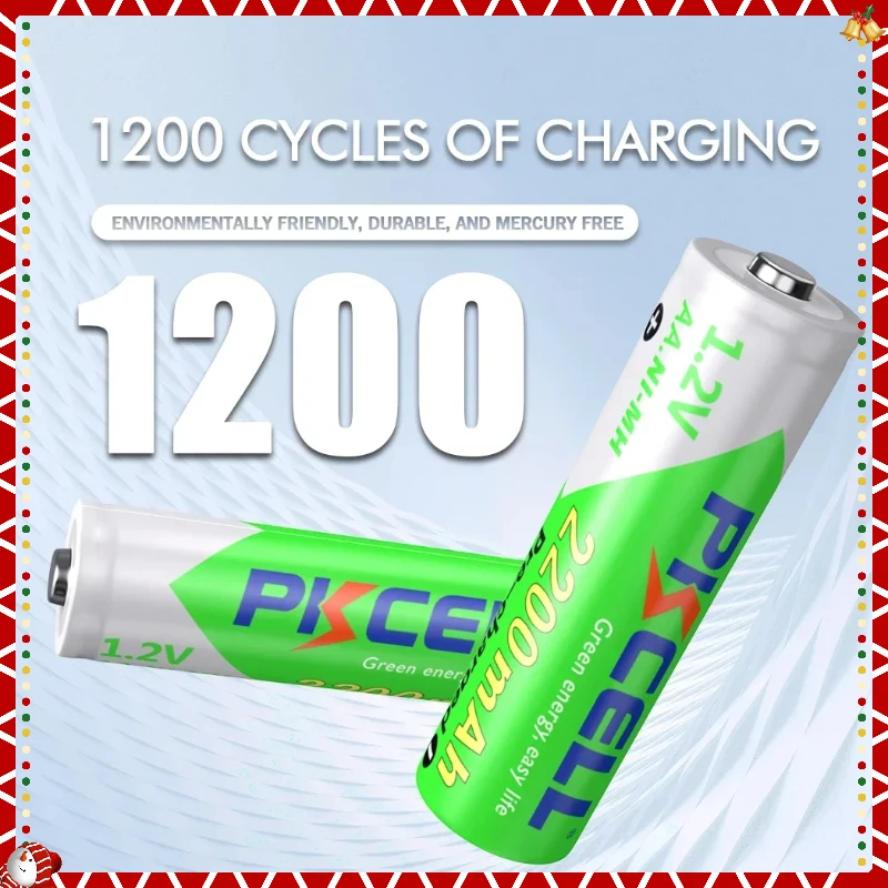 

10PCS For PKCELL AA battery 1.2V NI-MH aa Rechargeable Batteries 2A precharge LSD Batteries Ni-MH for Camera toys Parts 2200mAh