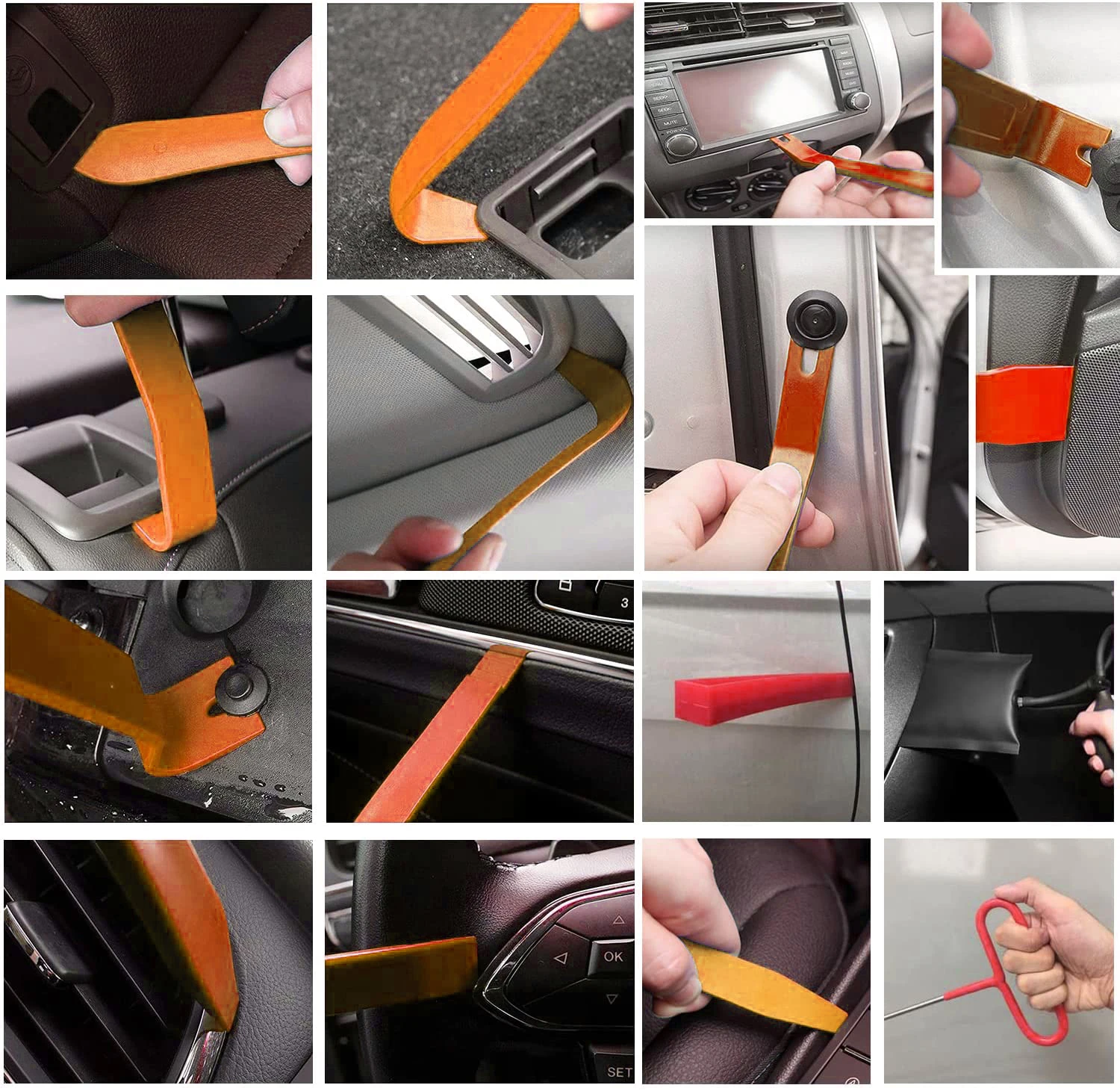 Auto Werkzeug Kit Tür Öffnen Grabber Lockout Lock Pick Set Lange Palette Erreichen Einhaken Schlüssel Verloren In Lkw mit Durchführung tasche Auto