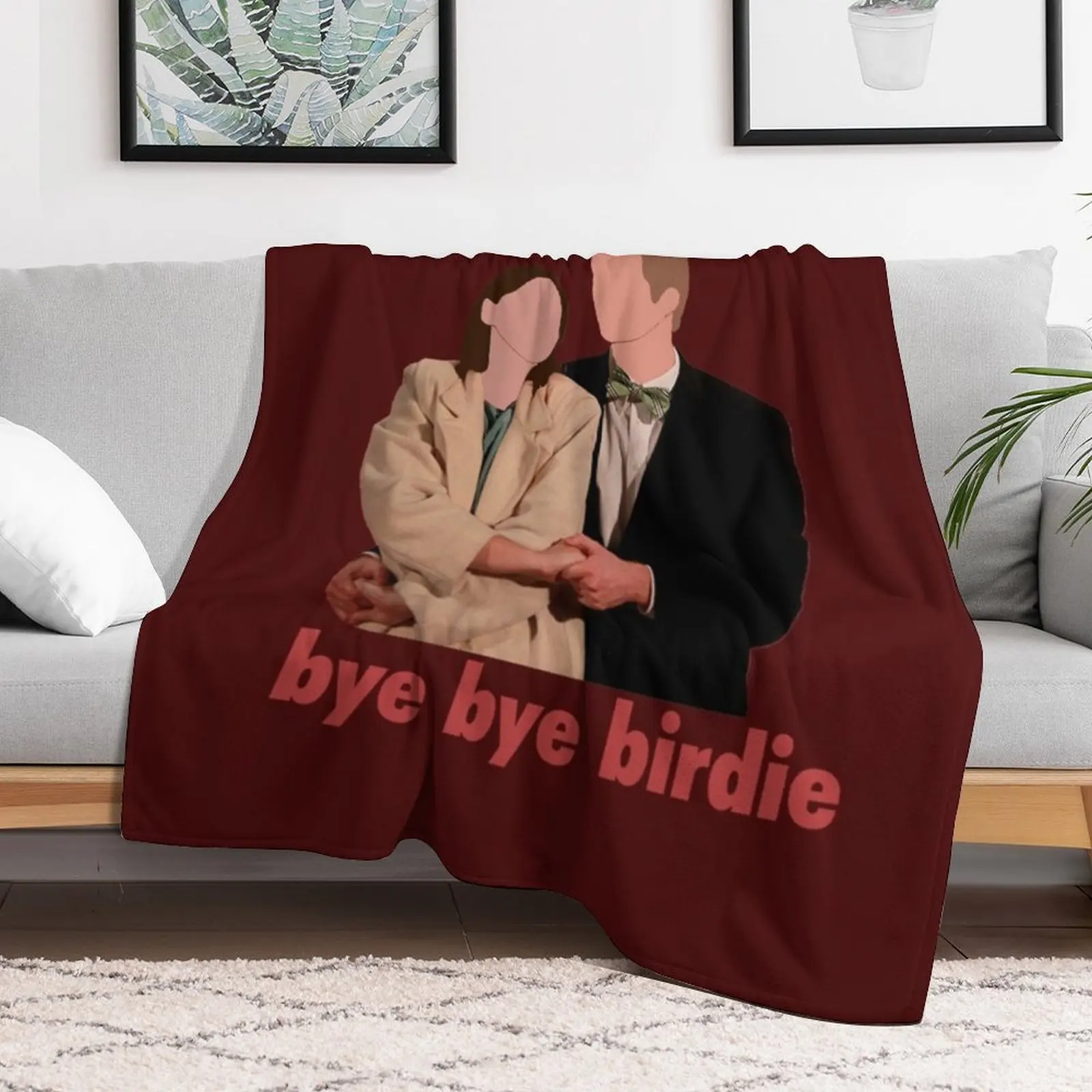 Bye bye birdie Throw Blanket