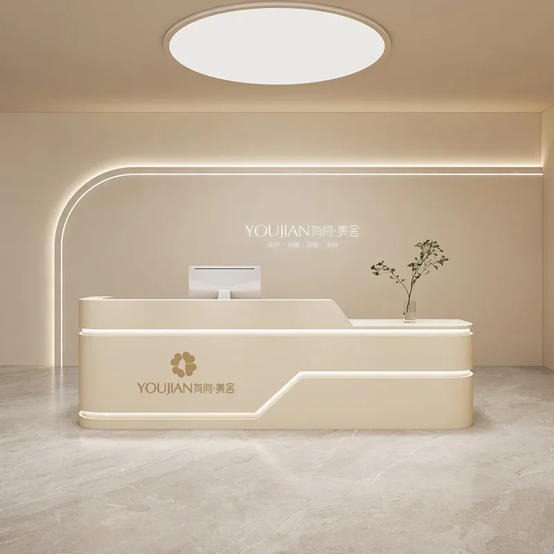 Minimalist Beauty Salon Cashier Front Desk Clothing Store Bar Desk Company Reception Deskescritorios Beauty Salon Furniture