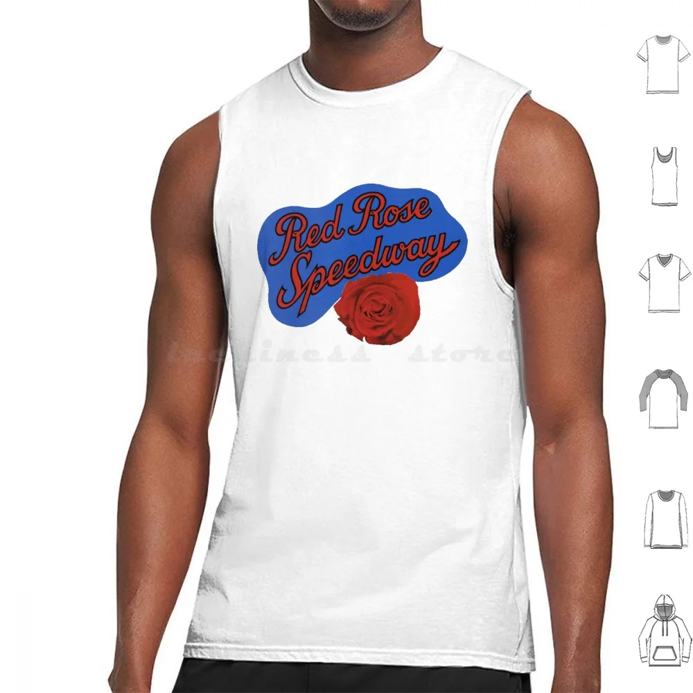 Red Rose Speedway-Album Logo Tank Tops Vest Sleeveless The Music 60s Classic Band Ringo 70s Paul John Here Comes The