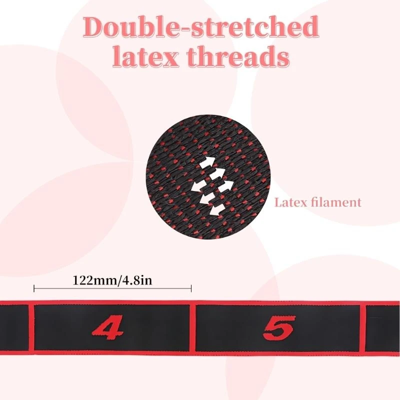 

Elastic Tension Band Exercise Pull Rope Stretch Rope 8 Segment Yoga Stretching Band Female Resistance Training Equipment