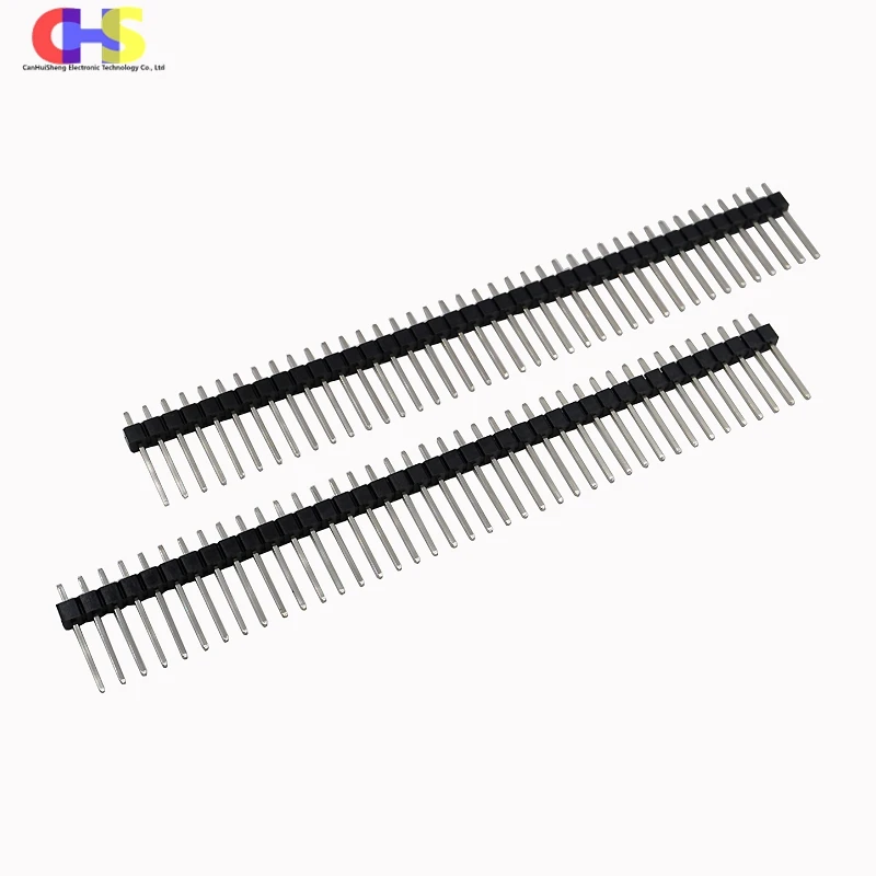 10pcs Pitch 2.54mm Pin Header Single Row 1*40P Height 8.5mm 11mm 13mm 15mm 17mm 19mm 21mm 23mm 25mm 30mm Copper Straight Needle