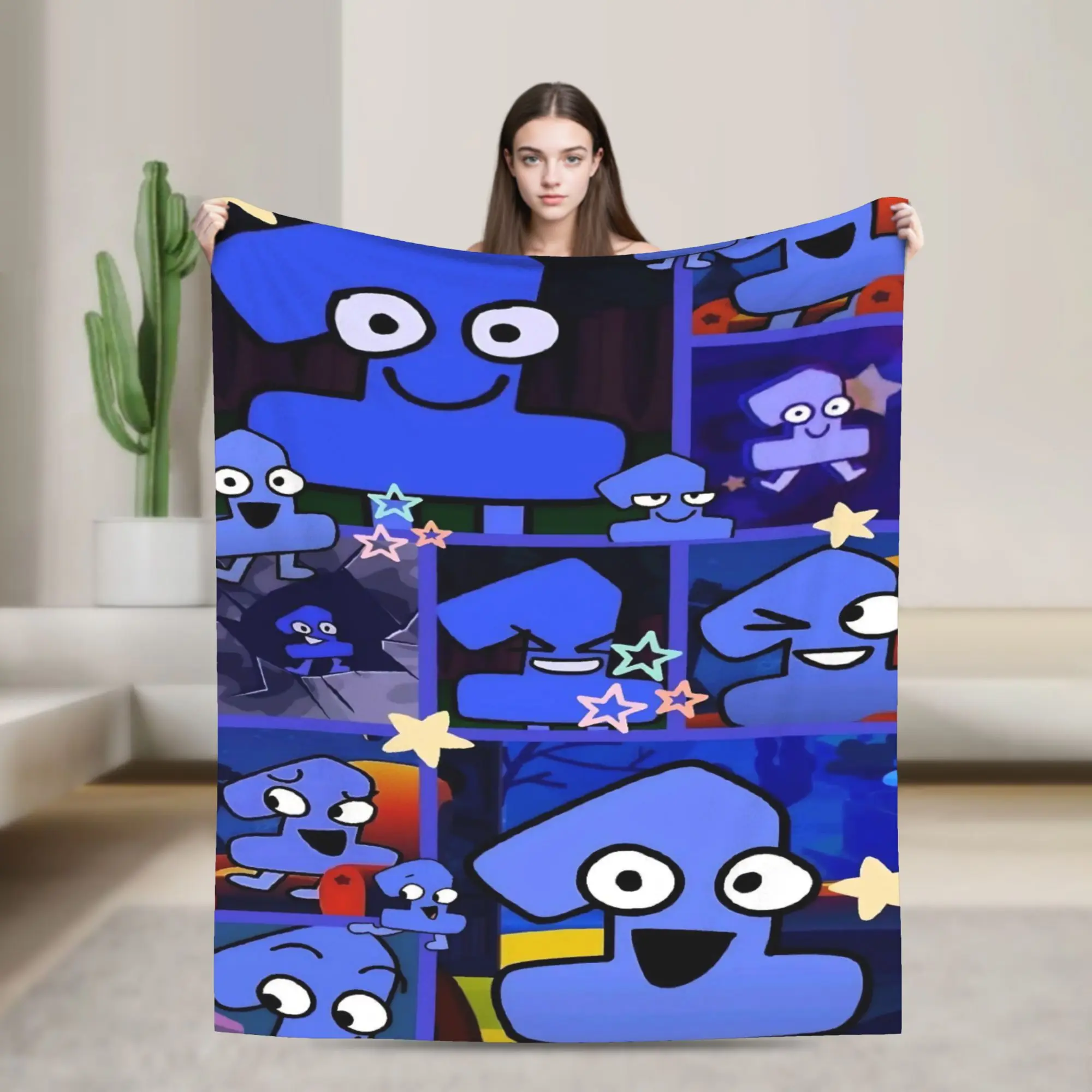 

Плед One BFDI American Animated из флиса, дышащий, очень теплый, для кровати, дивана, покрывала, весна/осень