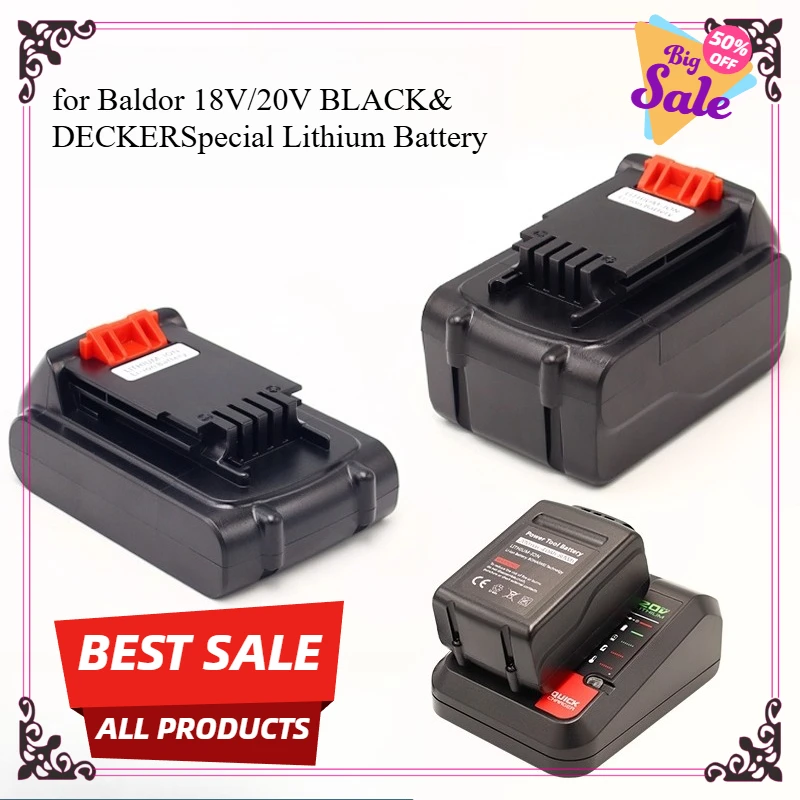 

Аккумулятор 20 В, 6,0 Ач, подходит для BLACK & DECKER, гаечная дрель, электрический инструмент, литиевая батарея