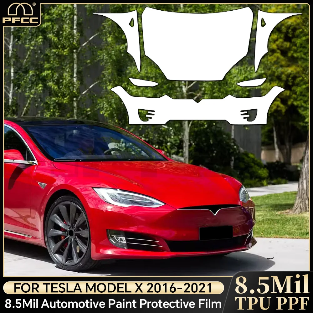 

For Tesla Model X 2016-2021 TPU Paint Protection Film Car Body Clear Bra Pre-cut PPF Anti-Scratch Resistant Kit Invisible Cover