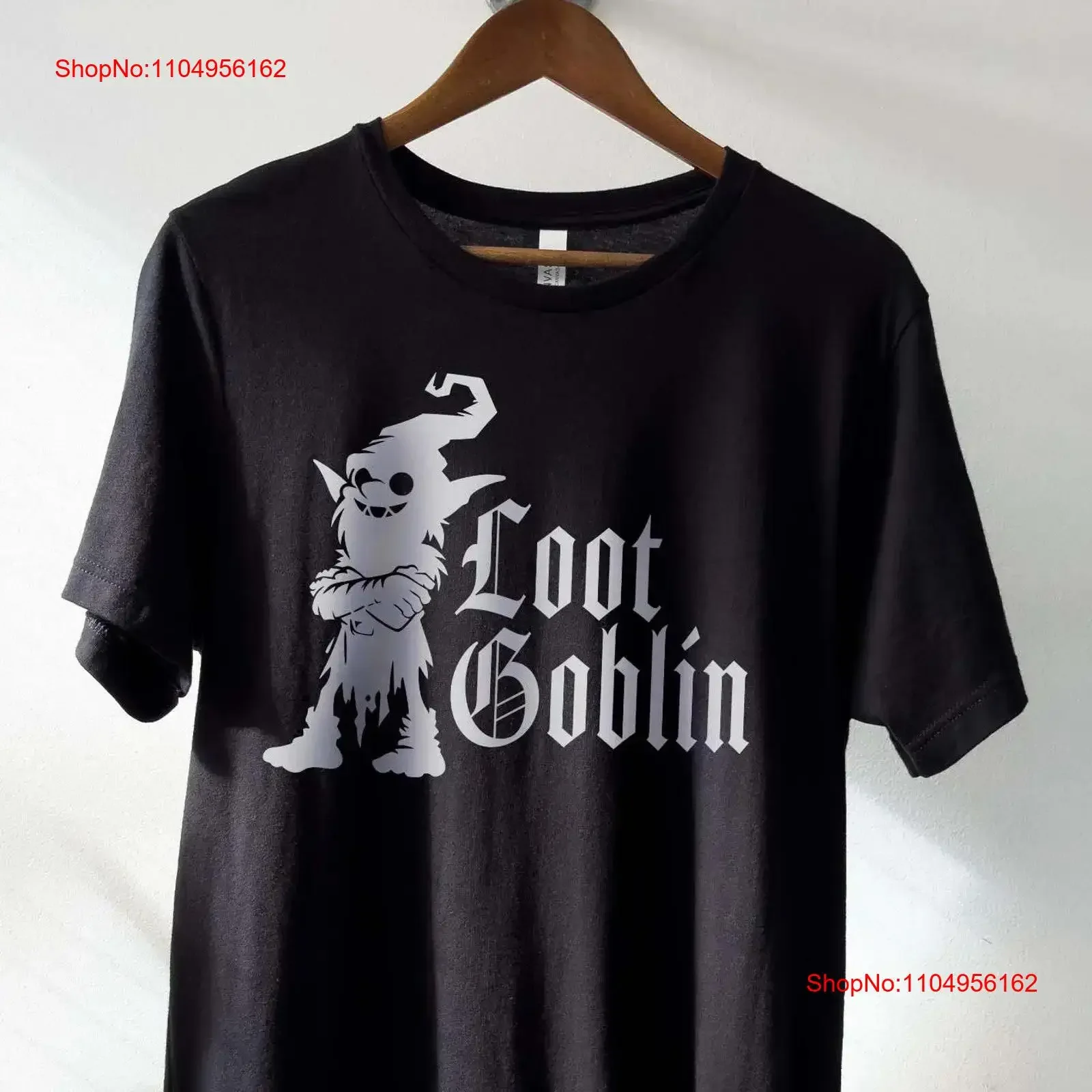 

Футболка Loot Goblin, крутая футболка для геймеров для мужчин и женщин, винтажная стираная мягкая уличная одежда, стильная модная дышащая футболка