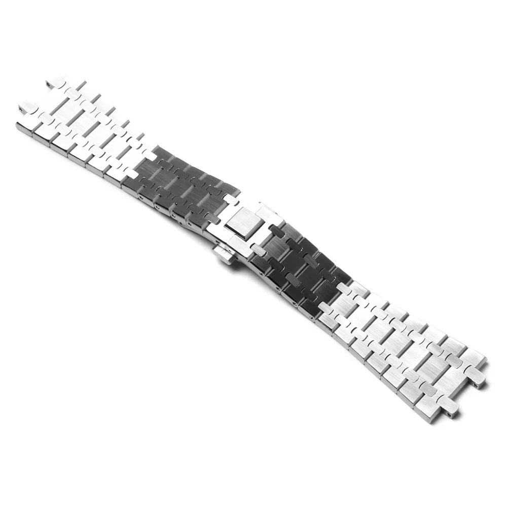 41mm Stainless Steel Sapphire Glass Watch Case Strap for NH35 NH36 4R36 Movement Watches Accessories