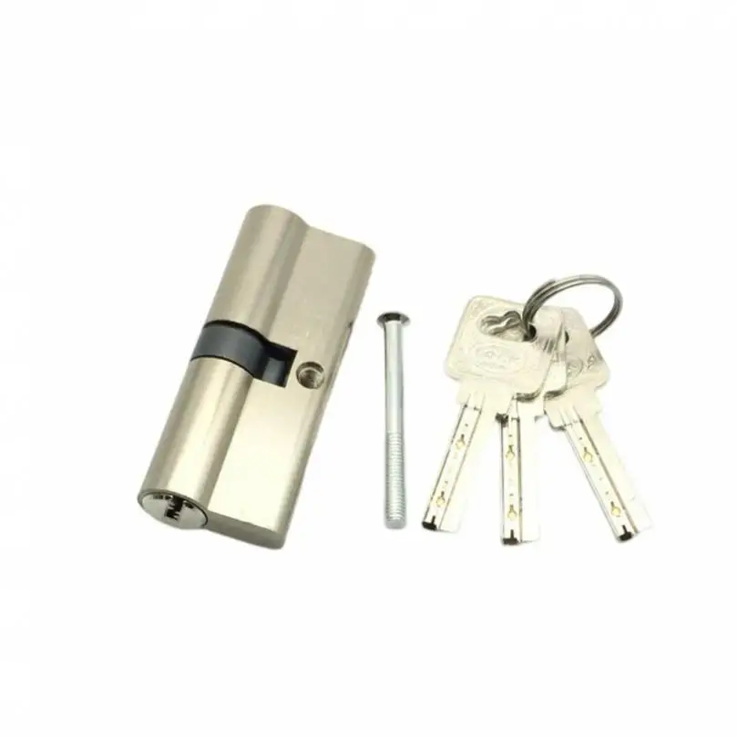 70mm Universal Cylinder Anti-Theft Copper Dual Open Lock Cylinder with Keysfor Wooden Doors / Aluminum Doors