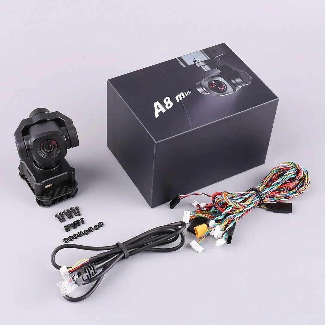 A8mini gimbal camera 4K model aircraft drone FPV camera AI follow 6x zoom night vision