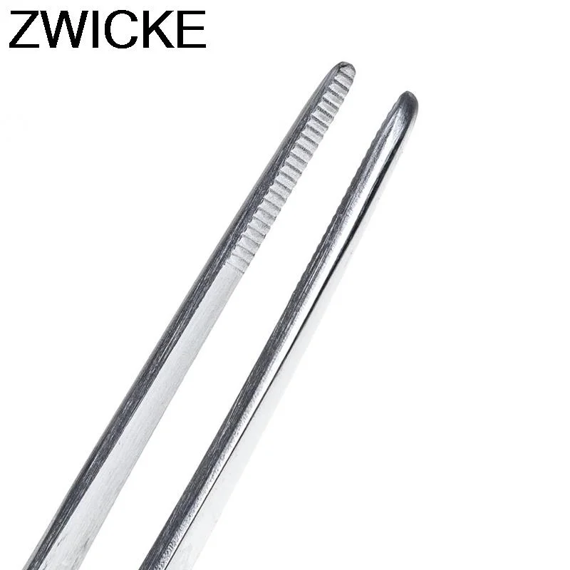 Stainless Steel 430 Anti-iodine Medical Tweezers Long Straight Forceps 12.5cm-30cm Straight Head Thicken Medical Tools