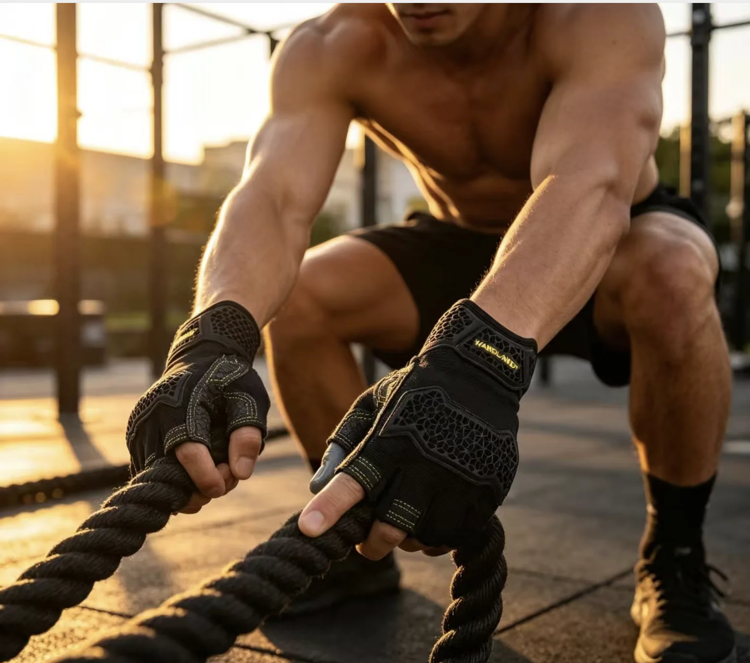 Three-Finger Tactical Gloves with Wear-Resistant and Impact Protection for Outdoor Sports