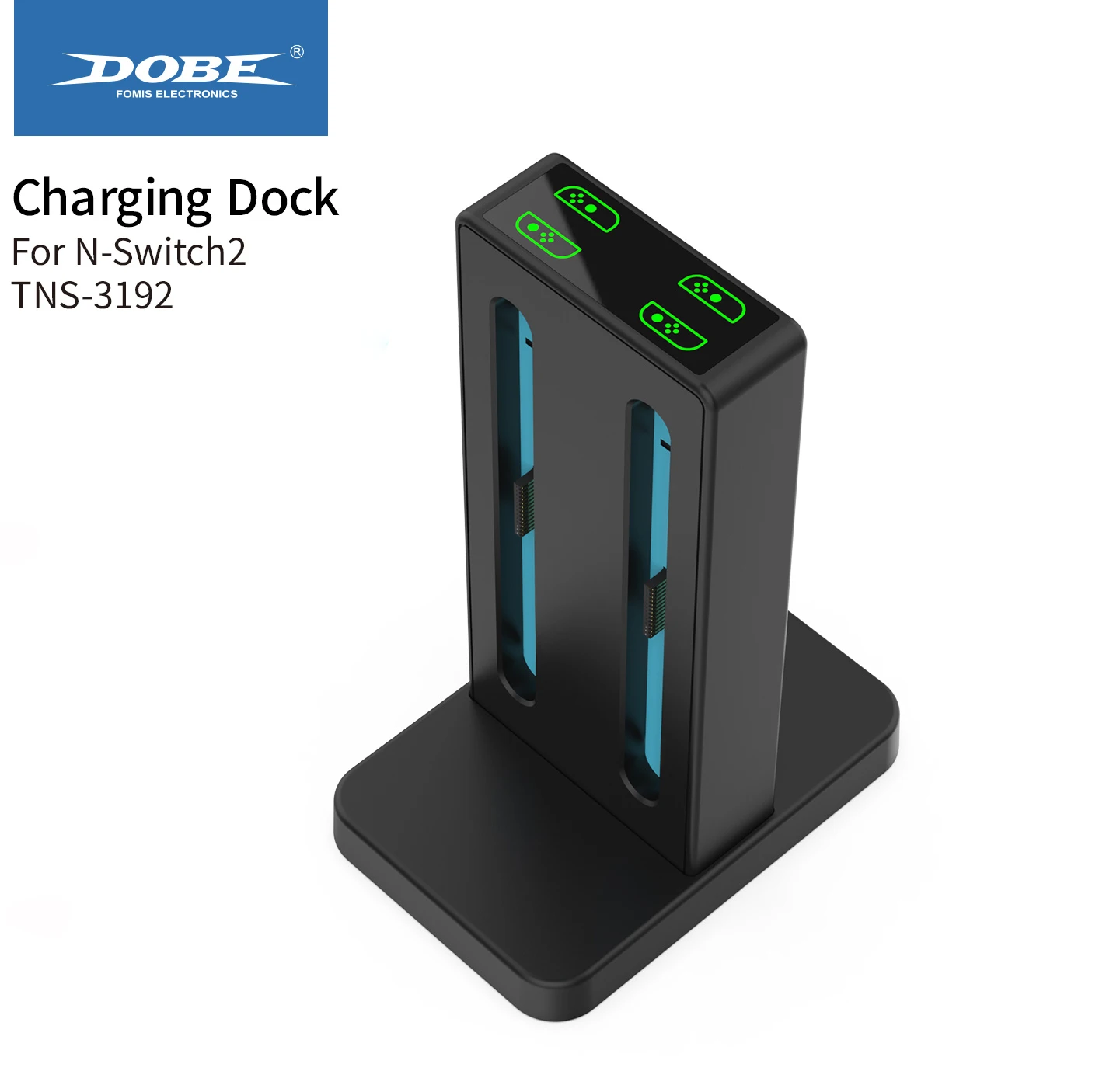 

Magnetic Charging Stand for N-S SWITCH 2 Joy-Con with 4-Port.Charging Dock with LED Indicators & Portable Design TNS-3192B