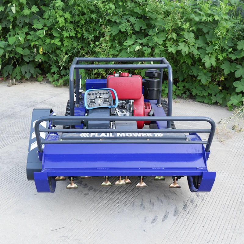 Customized Factory Direct Remote Control Lawn Mower Professional Lawn Mower All Terrain Hammer Blade Design For Courtyard Lawn