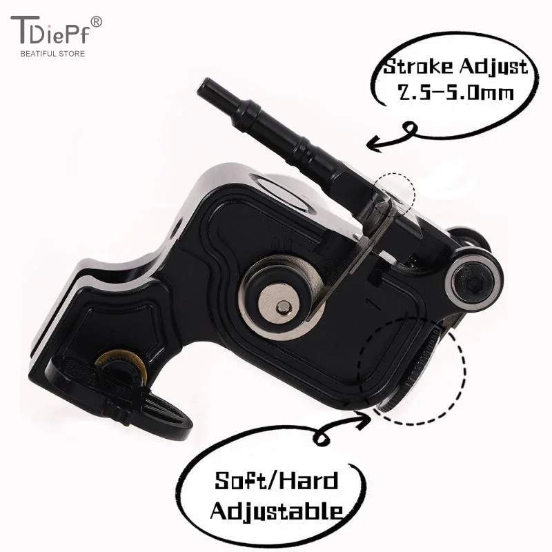 

1pcs V6 Shrapnel Rotary Tattoo Machine Adjustable Stroke 2.5-5mm Coreless Powerful Motor Tattoo Gun For Permanent Makeup