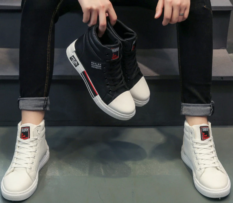 2025 Neue Atmungsaktive Weichsohlen-Herren-Freizeitschuhe Koreanische Mode Studenten-Joggingschuhe Jugend-Boardschuhe – Detail 2