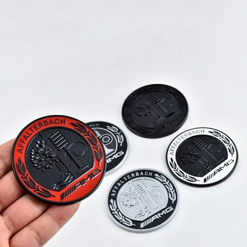 

45mm 56mm 65mm 3D Metal Logo Apple Tree AMG Emblem Car Rear Side C Pillar Badge for Mercedes Benz A C E GLA GLC GLE GLS Sticker