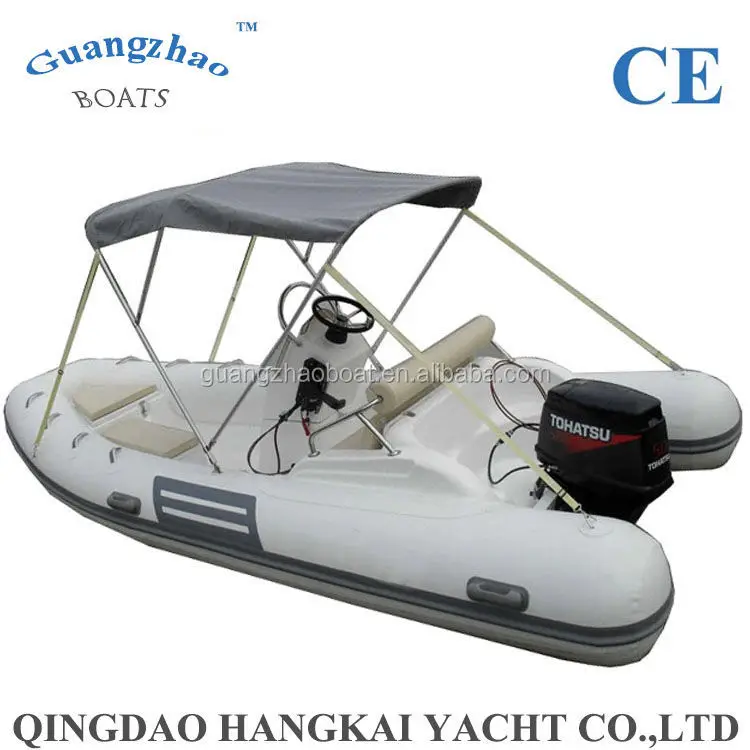 تصميم الأزياء حار بيع المياه الحرفية 16ft 4.8m قارب قابل للنفخ جامدة / قارب المحيط القابل للنفخ