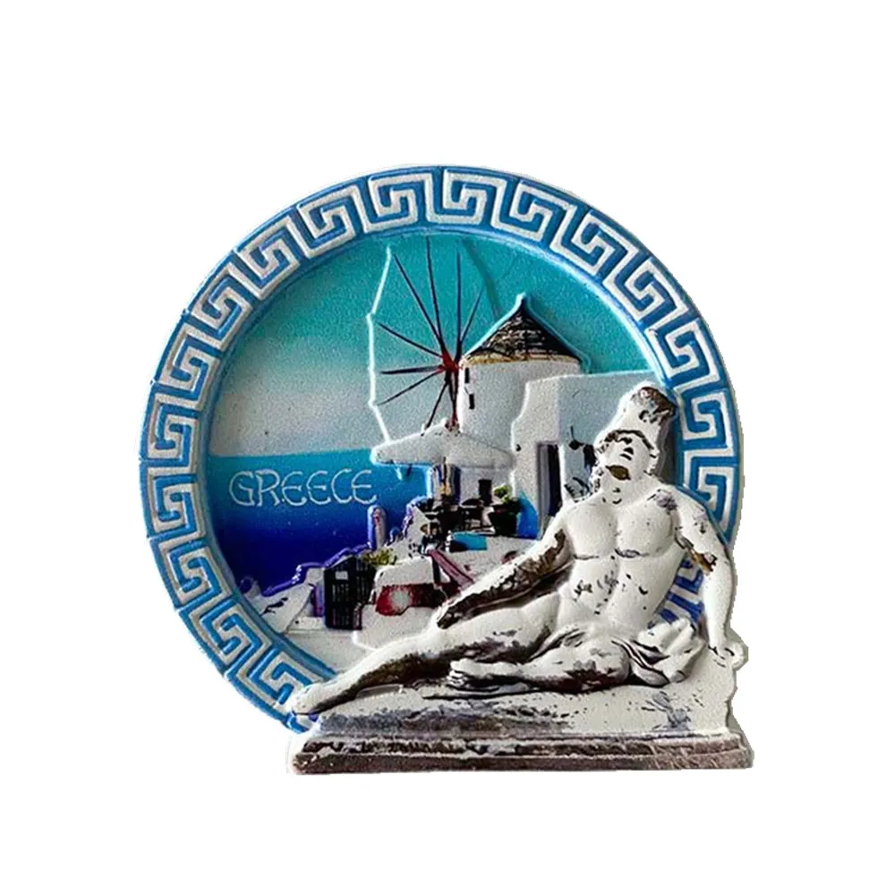 أوروبا اليونان كريت ثلاثية الأبعاد مغناطيس الثلاجة السياحة تذكارية مغناطيس الثلاجة ملصق جمع الحرف اليدوية الديكور