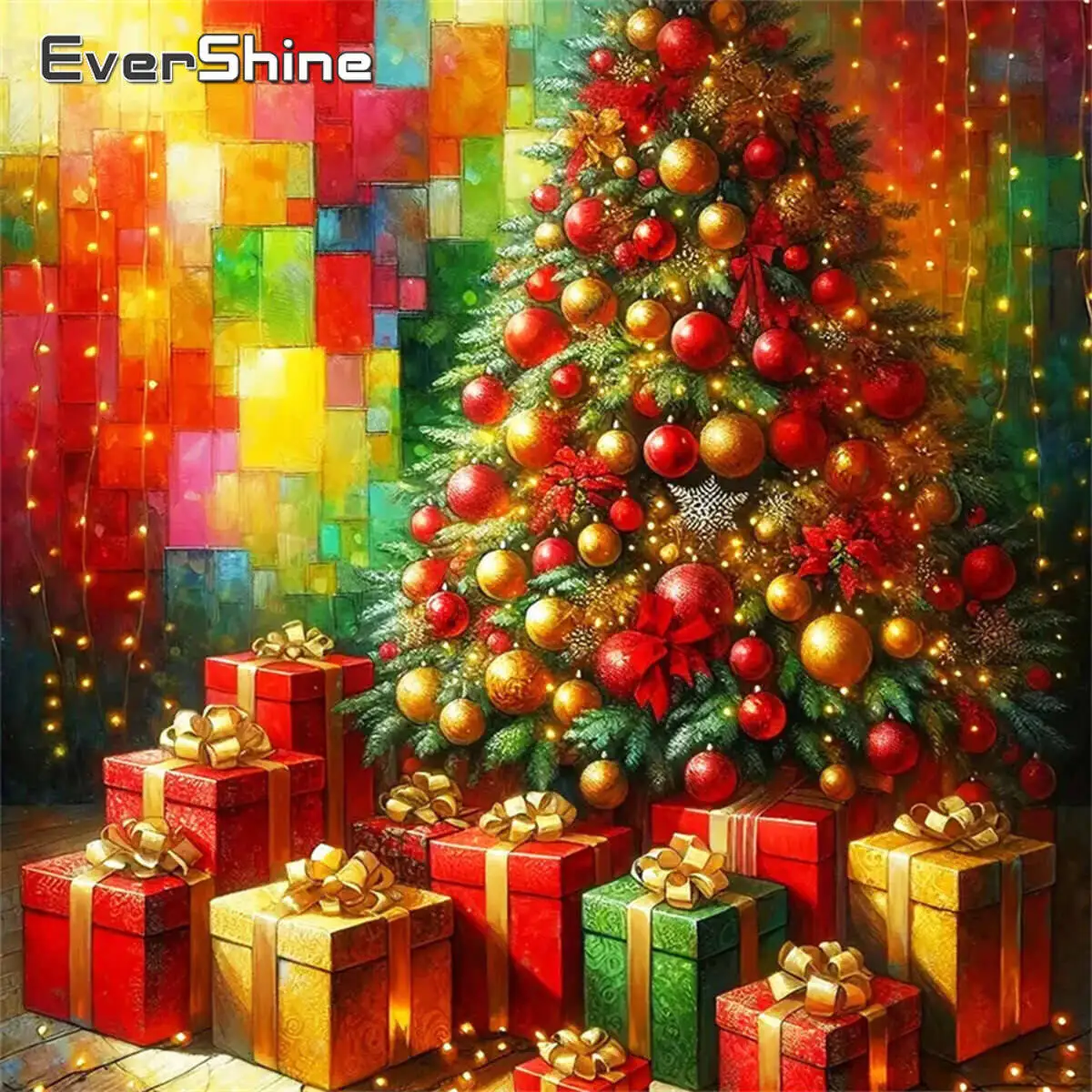 Evershine Vollquadrat Rund Diamant Mosaik Landschaft Malerei Weihnachtsbaum Landschaft Strass Bilder Dekor Für Zuhause