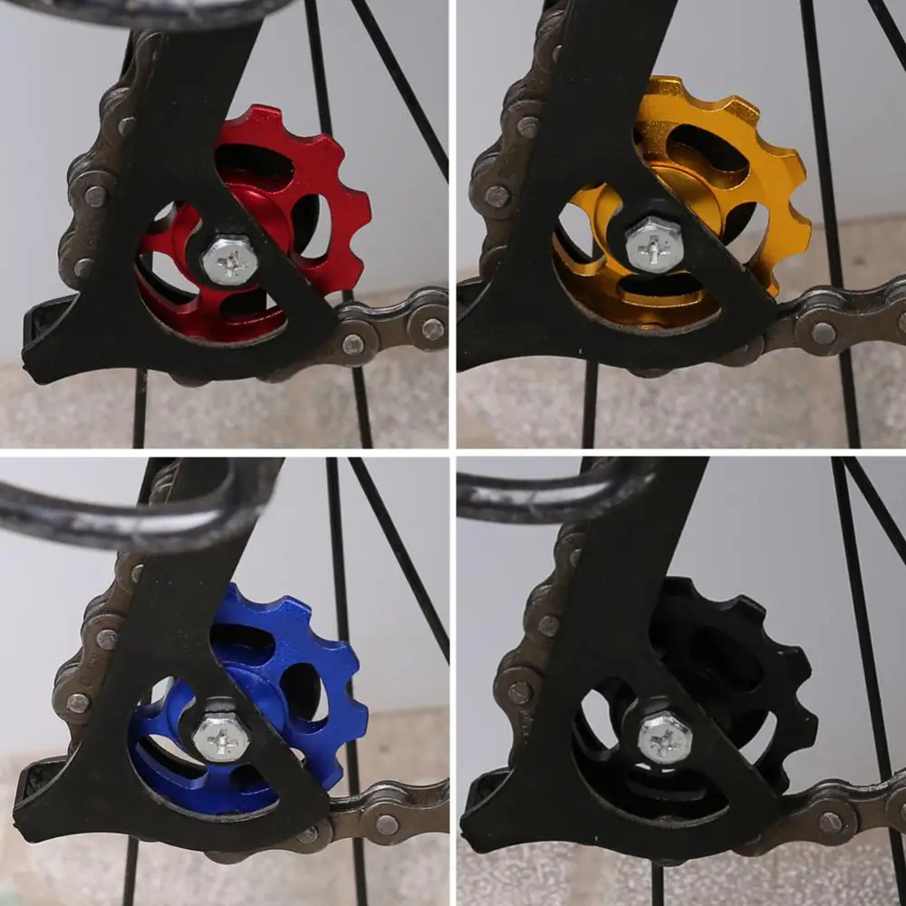 Poulie de dérailleur arrière en alliage d'aluminium pour VTT, rouleau de guidage de vélo de route, tendeur, accessoire de cyclisme