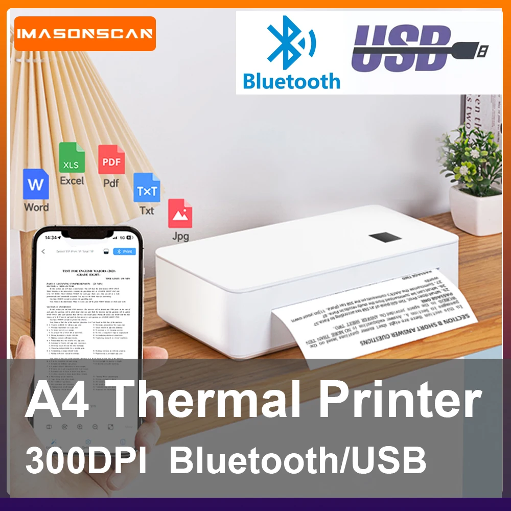 New Arrival A4 Portable Thermal Printer 8.26