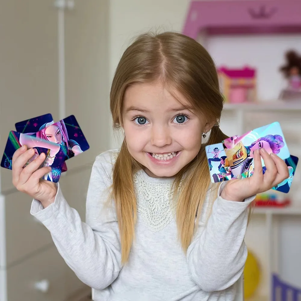 30 قطعة شيطان الصيادين Huntrix Derpy Photocards أنيمي مجموعات قابلة للجمع لمحبي K-POP Merch/بطاقات التداول جمع بطاقات الهدايا #5