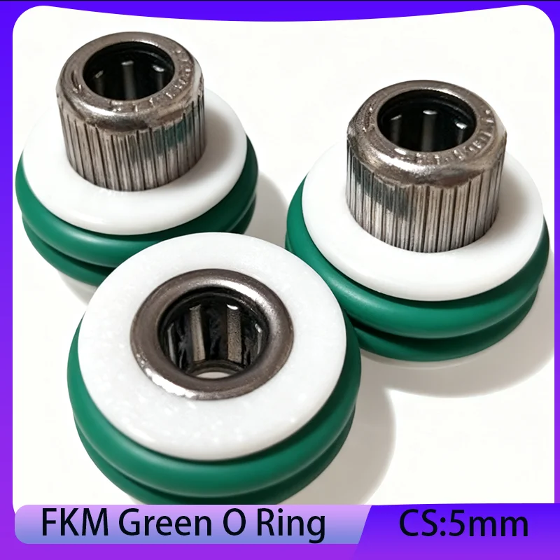 10pcs FKM O Ring Sealing Gasket CS 5.0mm OD Oil Resistant High Temperature Fluorine Rubber for Industrial Use 16-100mm
