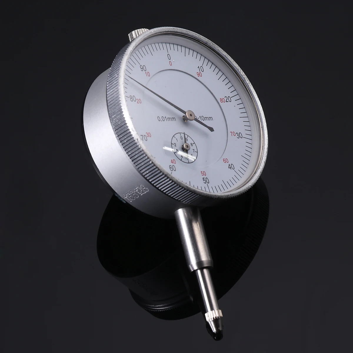 

Stainless Steel Dial Gauge 0-10Mm 0.01Mm Resolution Mechanical Test Indicator For Industrial Precision Measurement Tool Silver