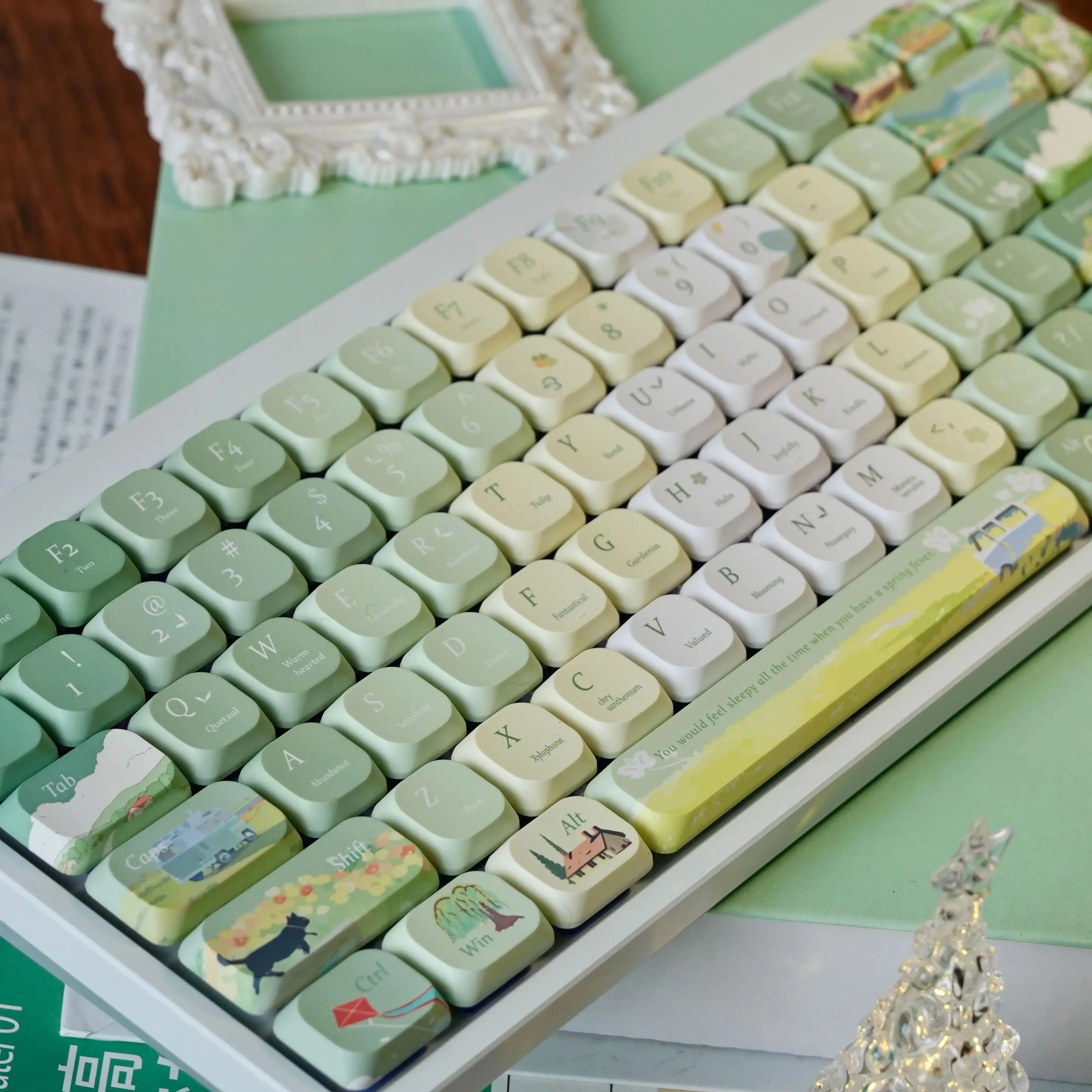 Low Profile Keycaps 120 Keys 5MM ADA Keycap Double Shot PBT Keycaps for MX Switch 60% 65% 75% Gamer Mechanical Keyboard Cap