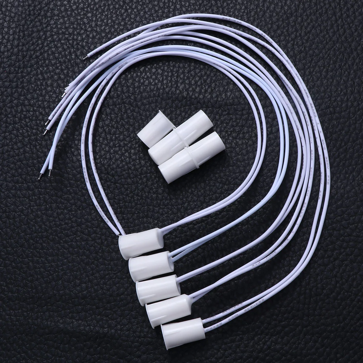 

5pcs Door White Plastic 15-25Mm Recessed Alarm For Window Door Frame 0.5A 100V 10W 9 Inch Cable Normally Closed