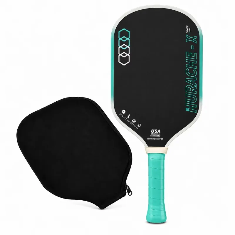HURACHE-X16MM Pickleball Paddle T700 Carbon Fiber Textured Surface Polymer Honeycomb Core for Enhanced Power And Spin