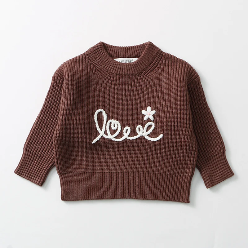 ربيع جديد 2026 سترة للأطفال حديثي الولادة من 0 إلى 3 سنوات سترة للأطفال الرضع والأولاد والبنات بأكمام طويلة سترة محبوكة ومطرزة