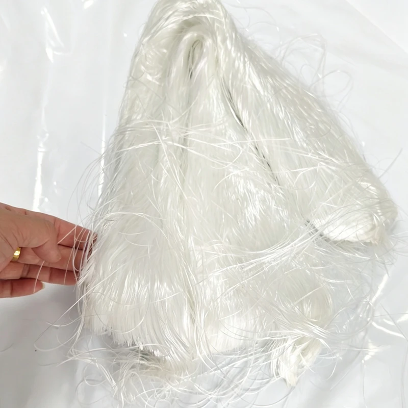 600mm Long 1 LB E-Glass Glass Fiber Strands High Tensile Fiberglass Yarn Rovings FRP Composite Reinforcement Industrial Material