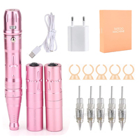 Professional Micropigmentation Permanent Makeup Machine with Battery Tattoo Pen for Eyebrows Eyeliner PMU Tattoo Machine